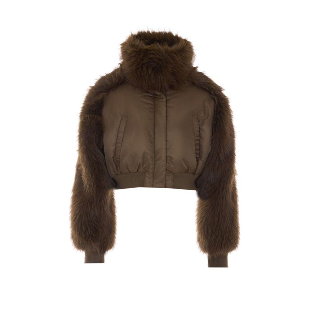 Pinko Women Primitivo Faux Fur Bomber